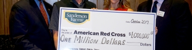 Sanderson Farms Red Cross Check Presentation